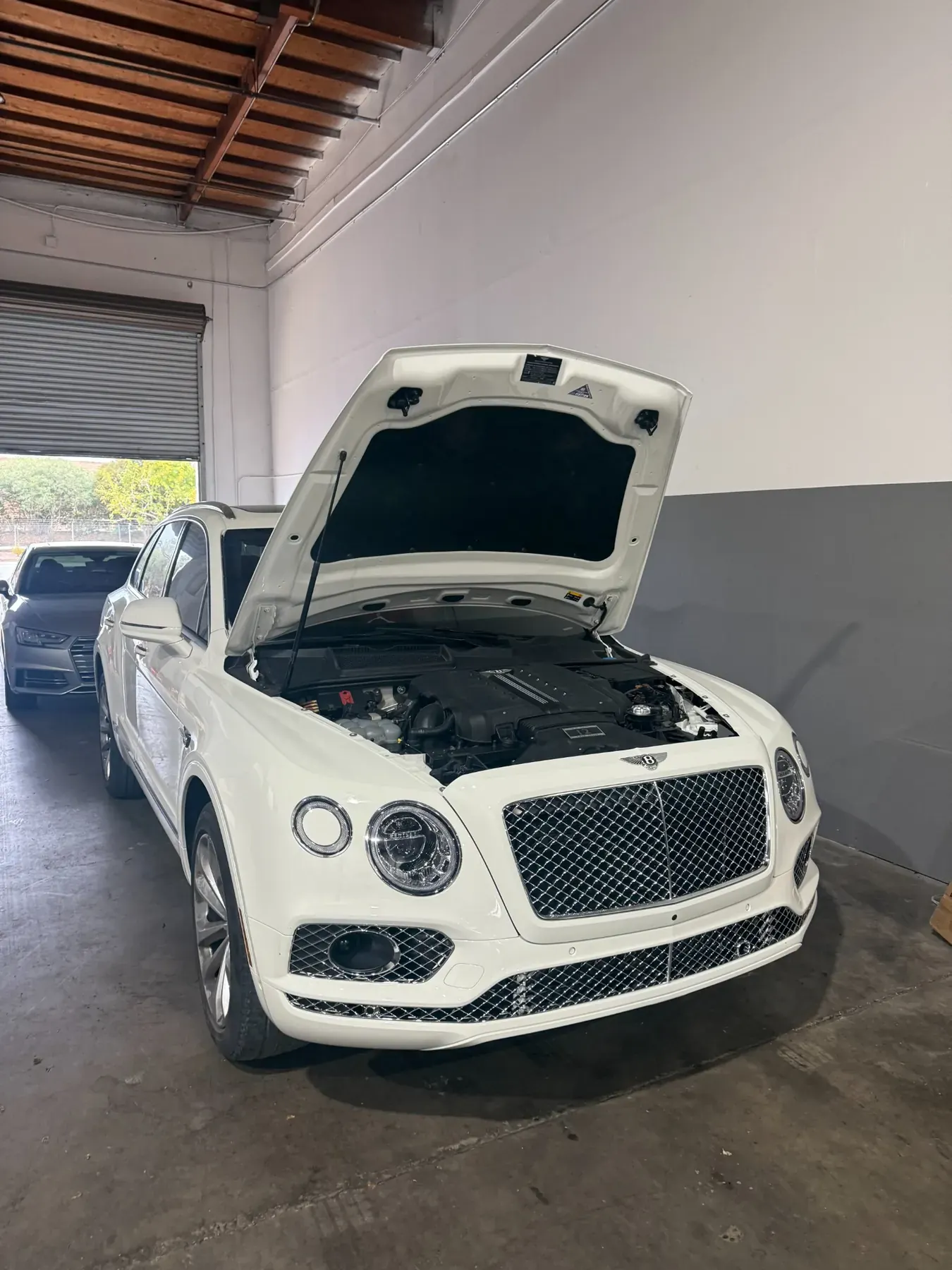 Bentley Bentayga inside the shop